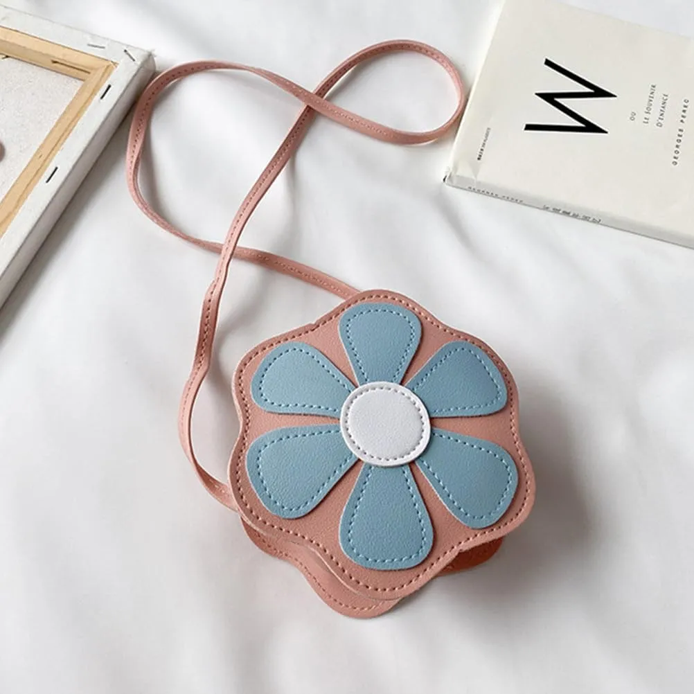 VALICLUD Shoulder Bags Cute Shoulder Bag Small Shoulder Bags for Women Leather Shoulder Bag for Children Flower Shoulder Bag Outdoor Children's Bag Flower Design Bag