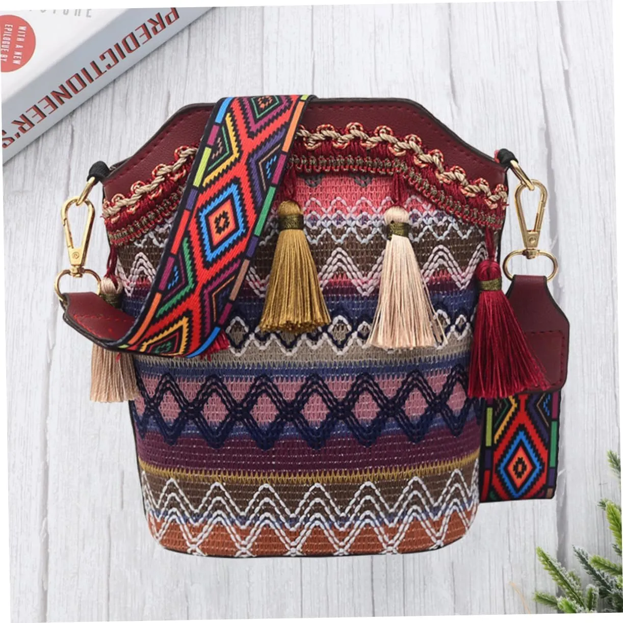VALICLUD Women's Shoulder Bag Women's Shoulder Bags Bucket Bags for Women Shoulder Bags Woven Shoulder Bag Woven Shoulder Bag Bohemian Bucket Bag Shoulder Bag