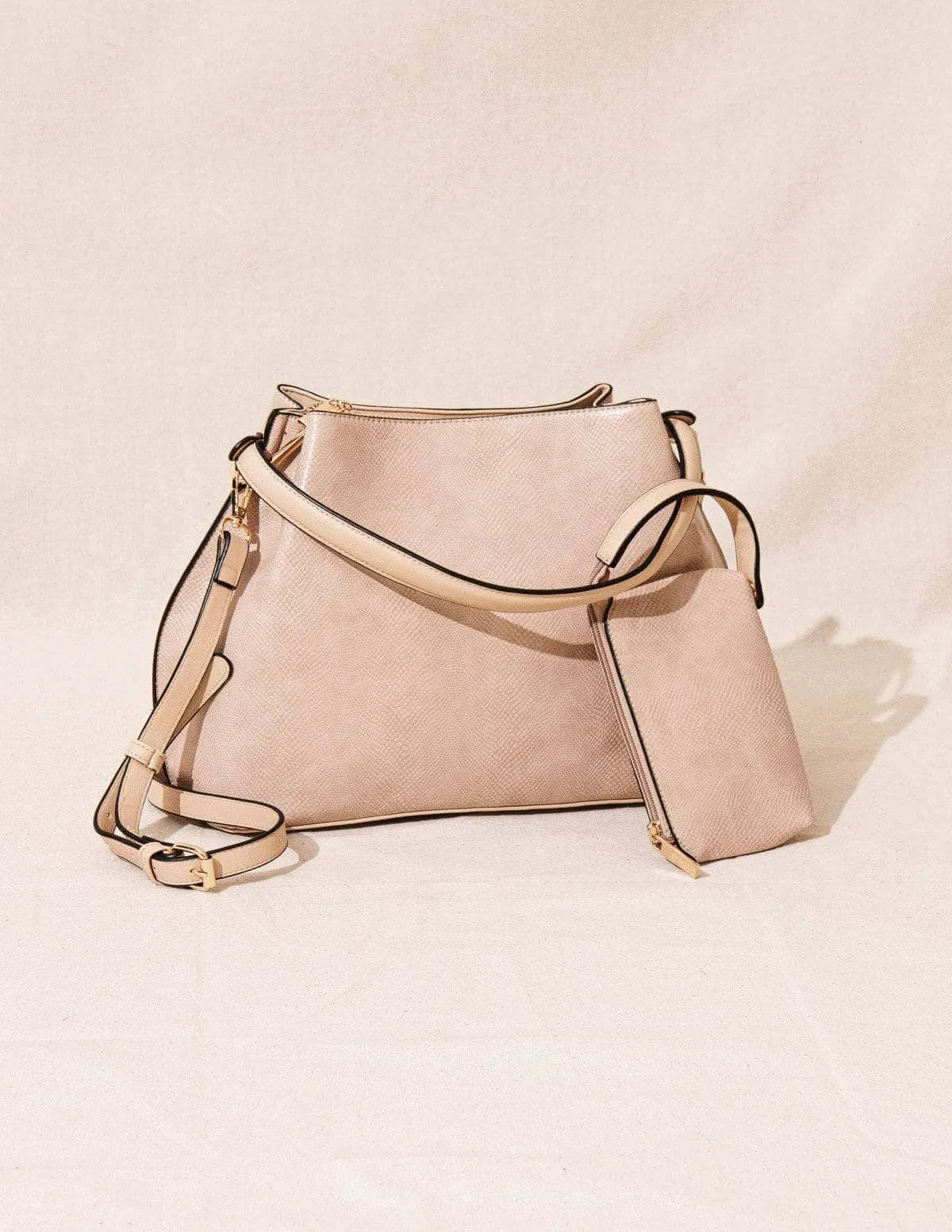 Vegan Leather 2 in 1 Convertible Tote
