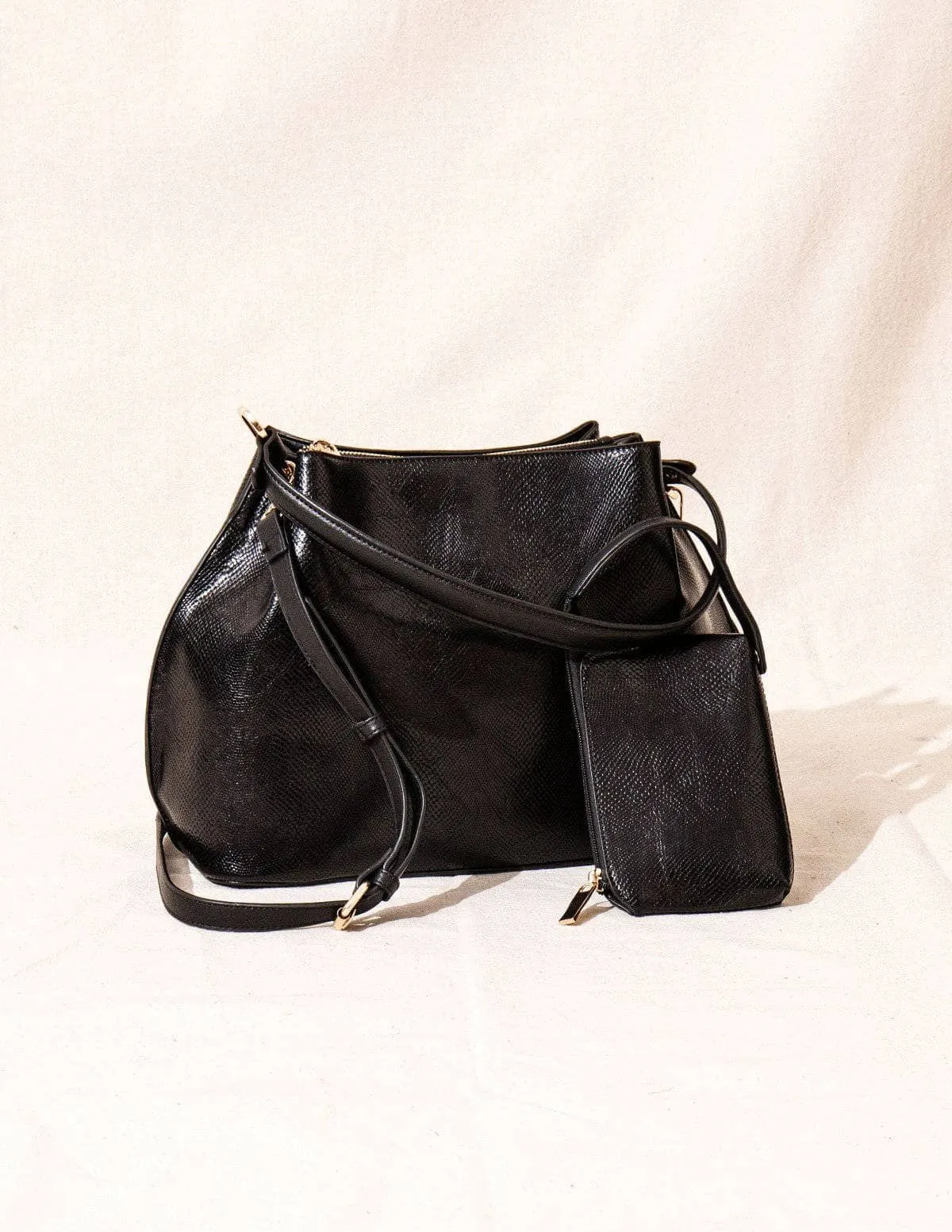 Vegan Leather 2 in 1 Convertible Tote