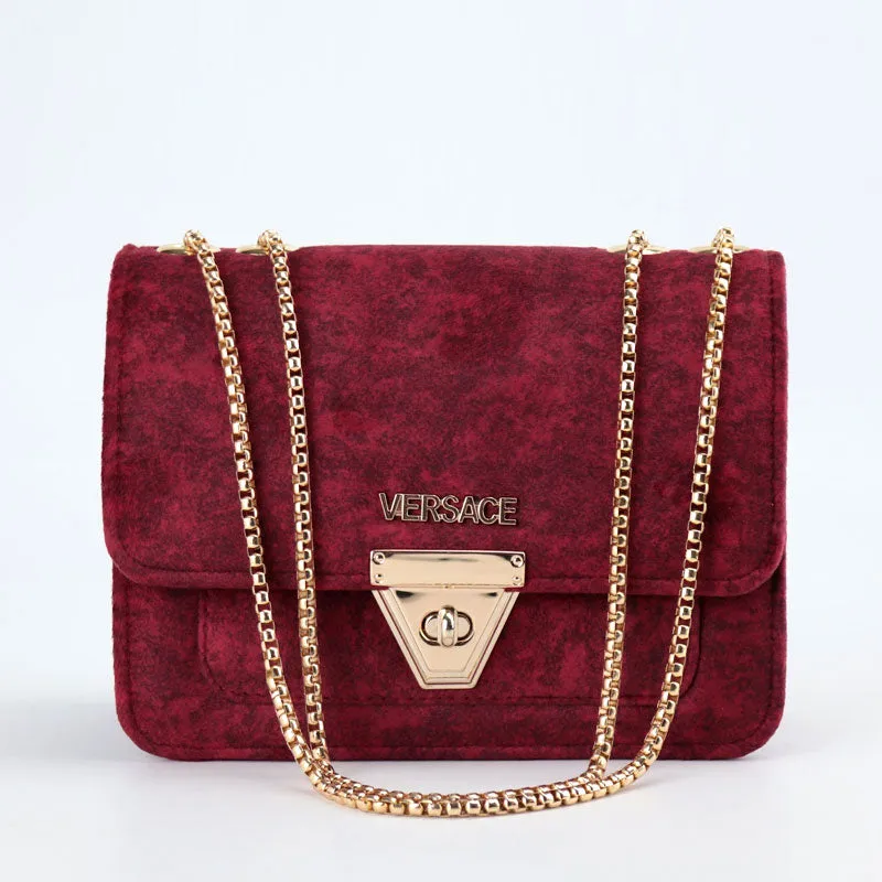 Velvet Evening Clutch Bag Gold Chain Crossbody Bag #V-336 #22
