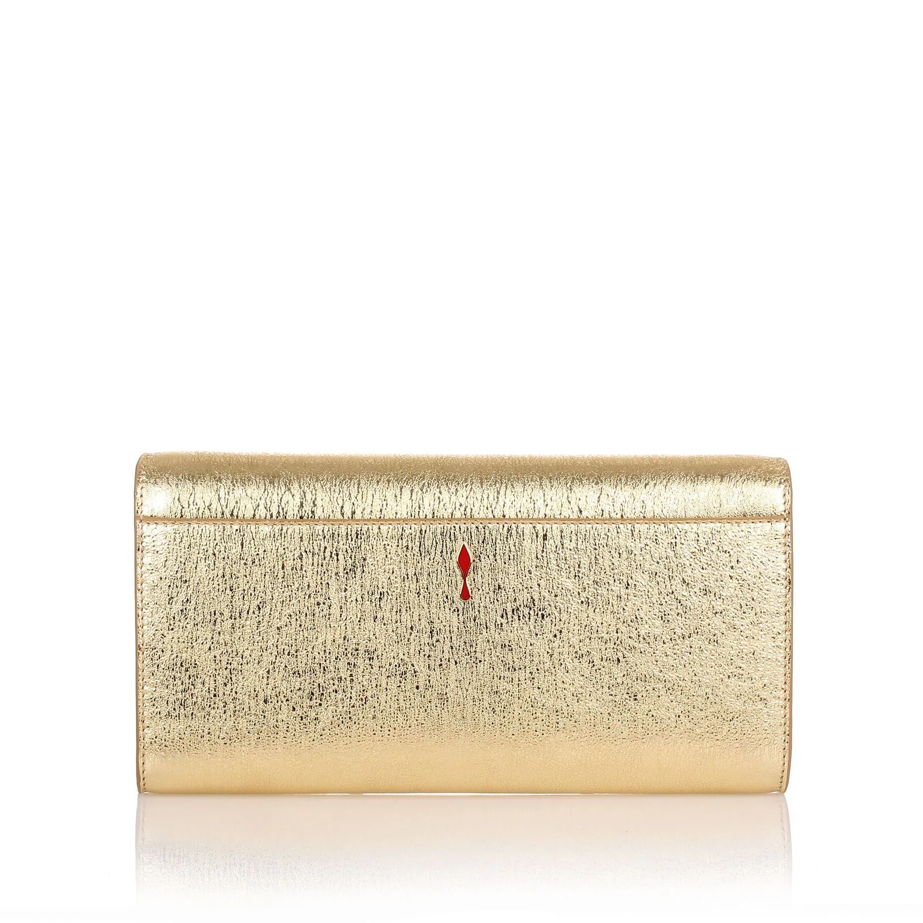 Vero Dodat gold leather clutch