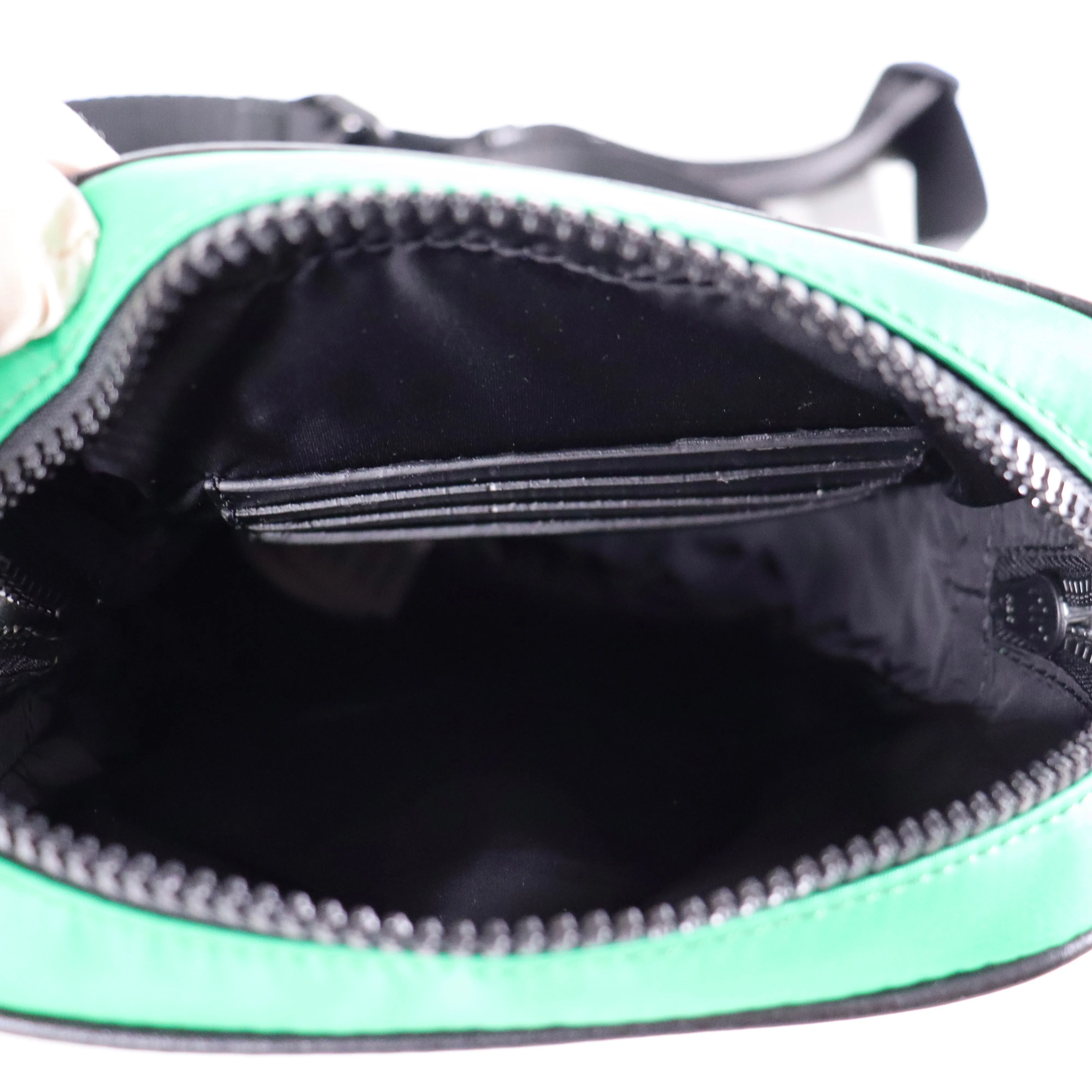 VERSACE La Medusa Logo Nylon Crossbody Bag