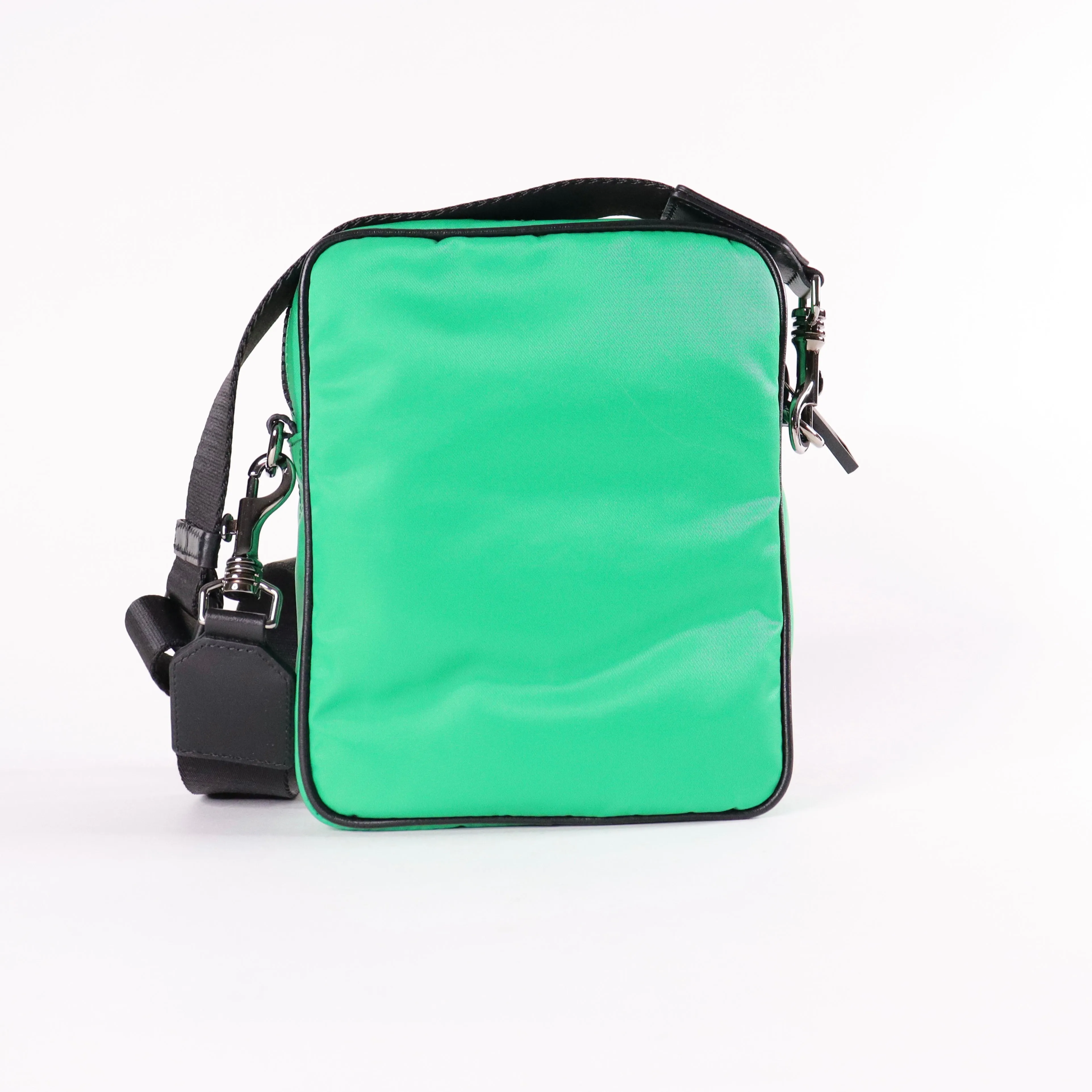 VERSACE La Medusa Logo Nylon Crossbody Bag