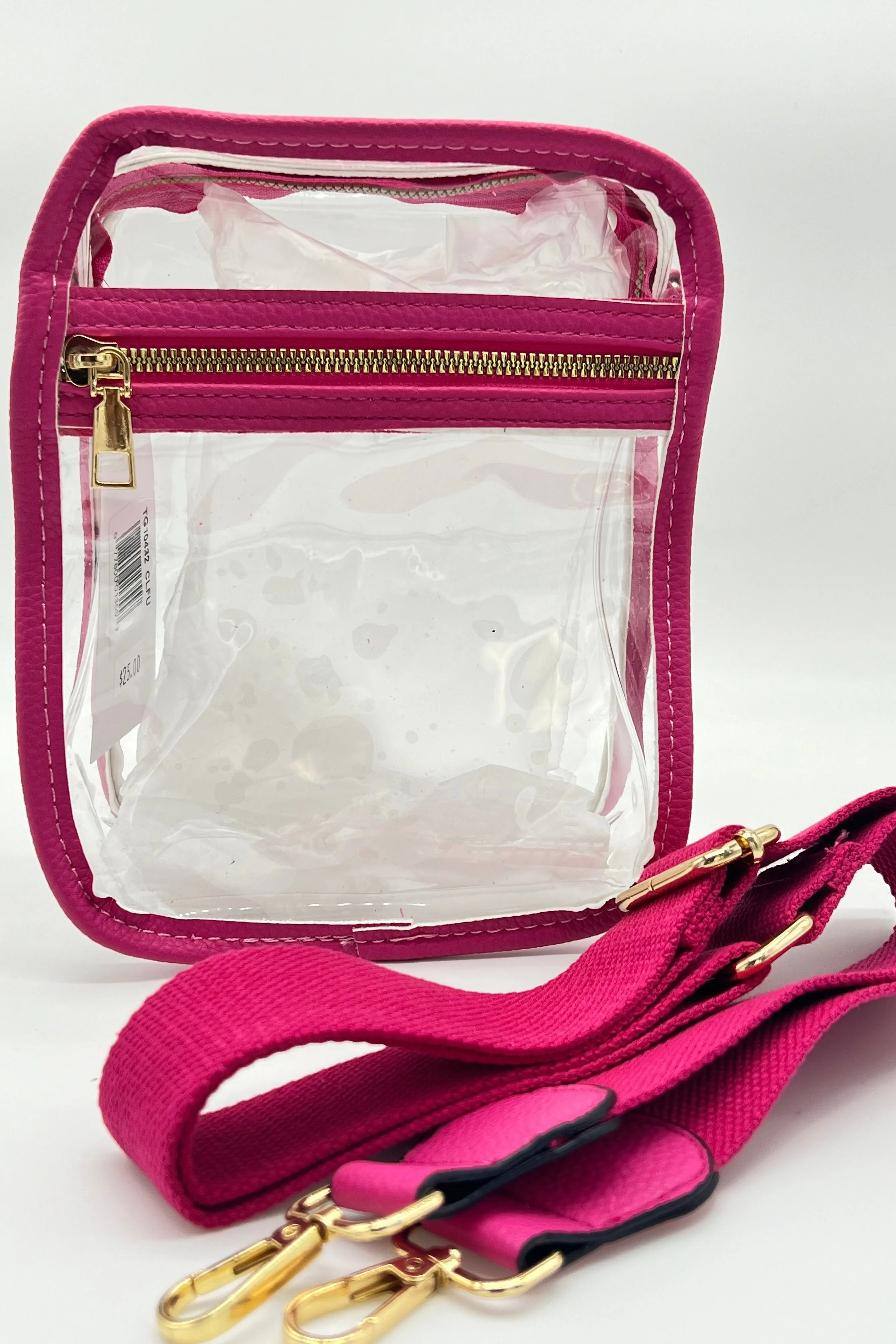 Vertical Clear Crossbody Bags