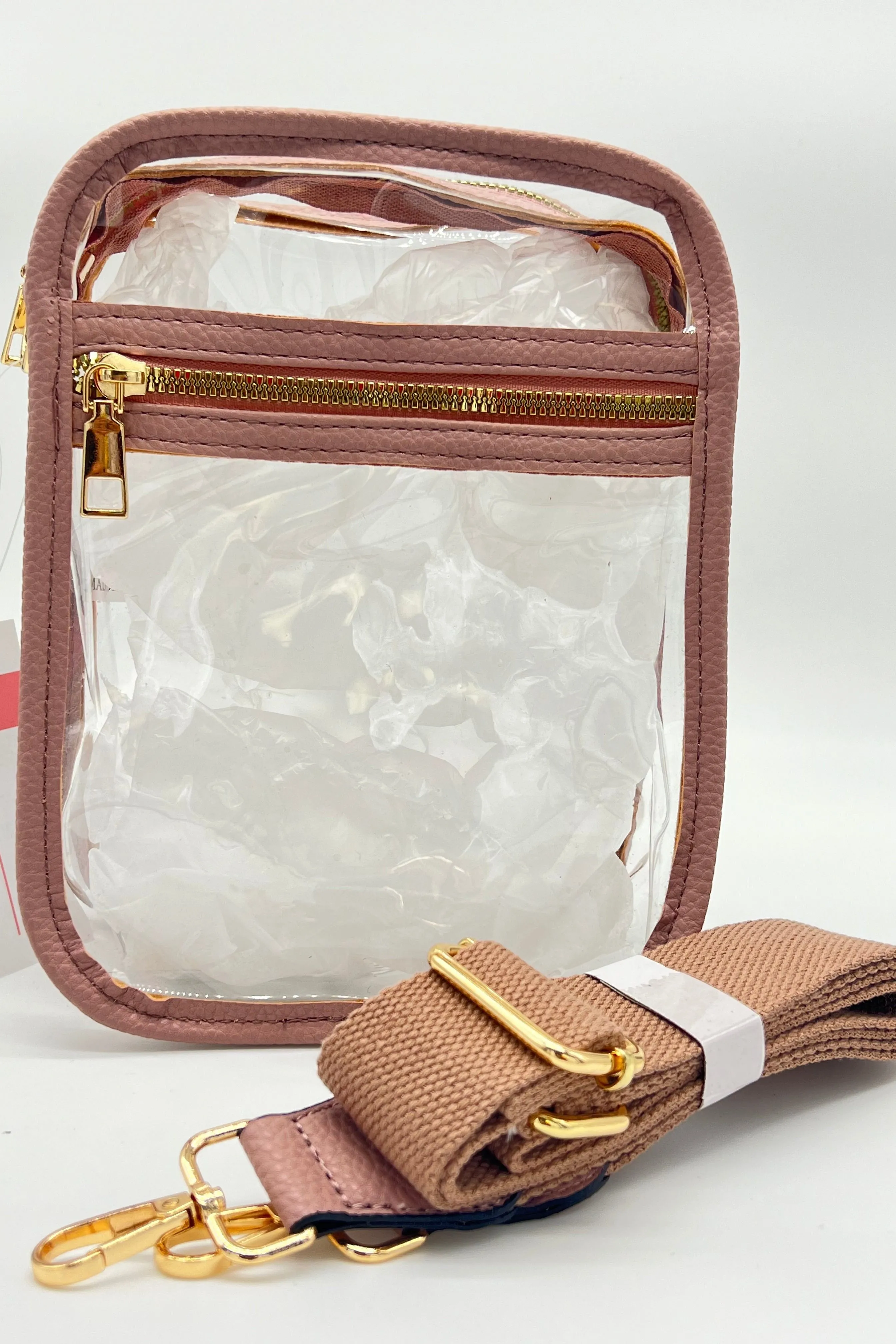 Vertical Clear Crossbody Bags