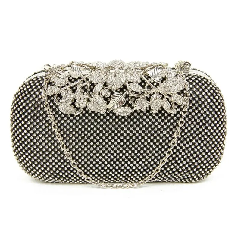 Vintage Inspired Bridal Crystal Clutch Bag BAG-1954/56/57