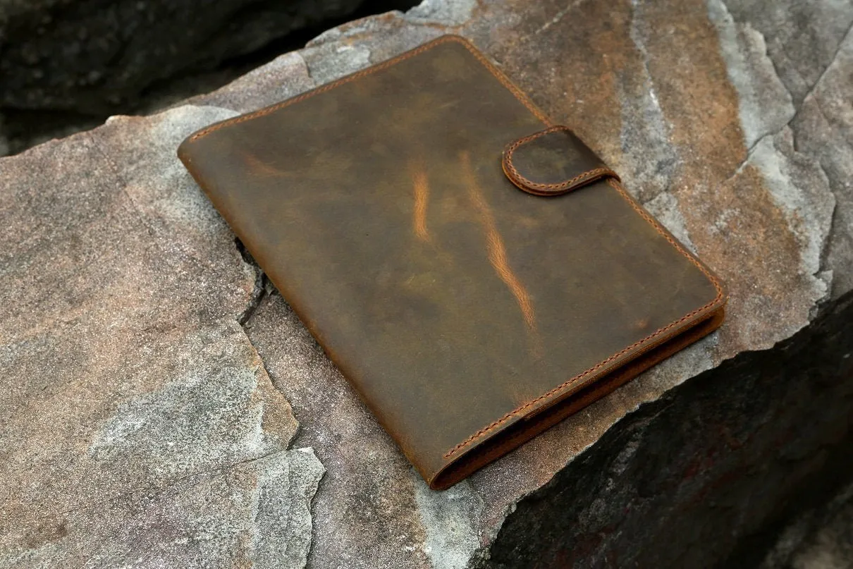 vintage leather portfolio stand case for  iPad Pro 10.5/ 9.7