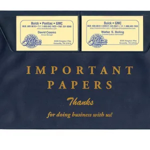 Vinyl Document Wallets