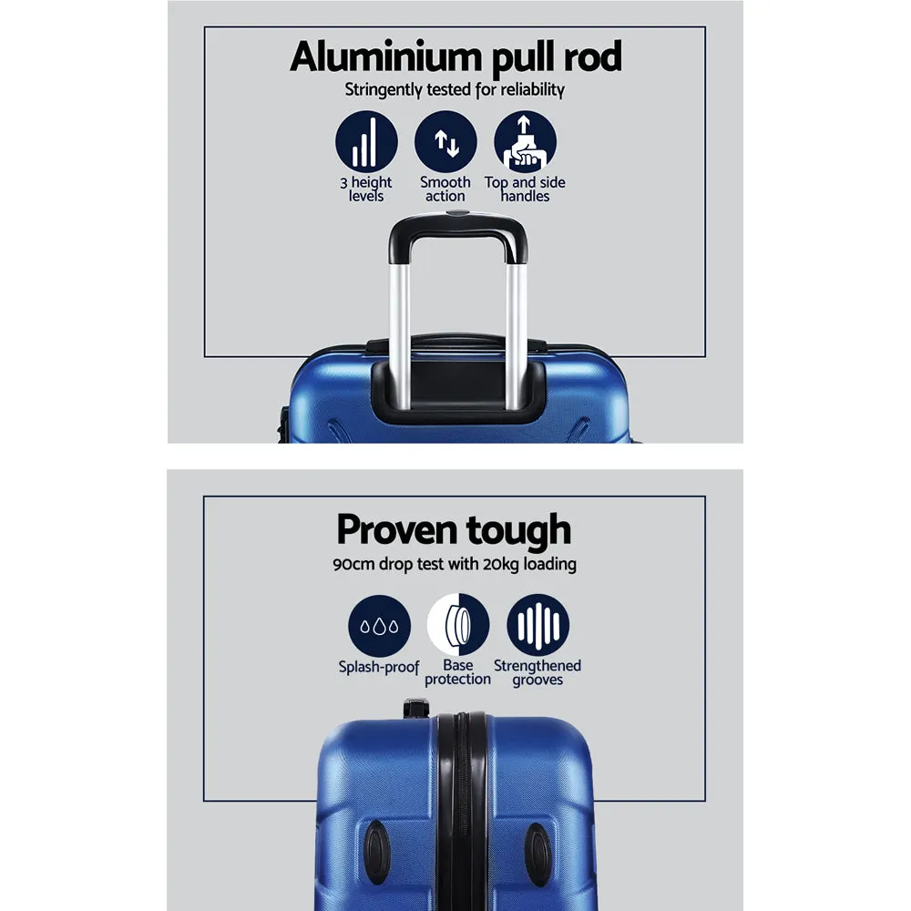 Wanderlite luggage set: 3pc TSA Hard Shell Suitcase Set