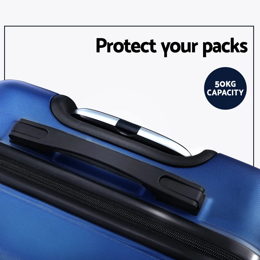 Wanderlite luggage set: 3pc TSA Hard Shell Suitcase Set