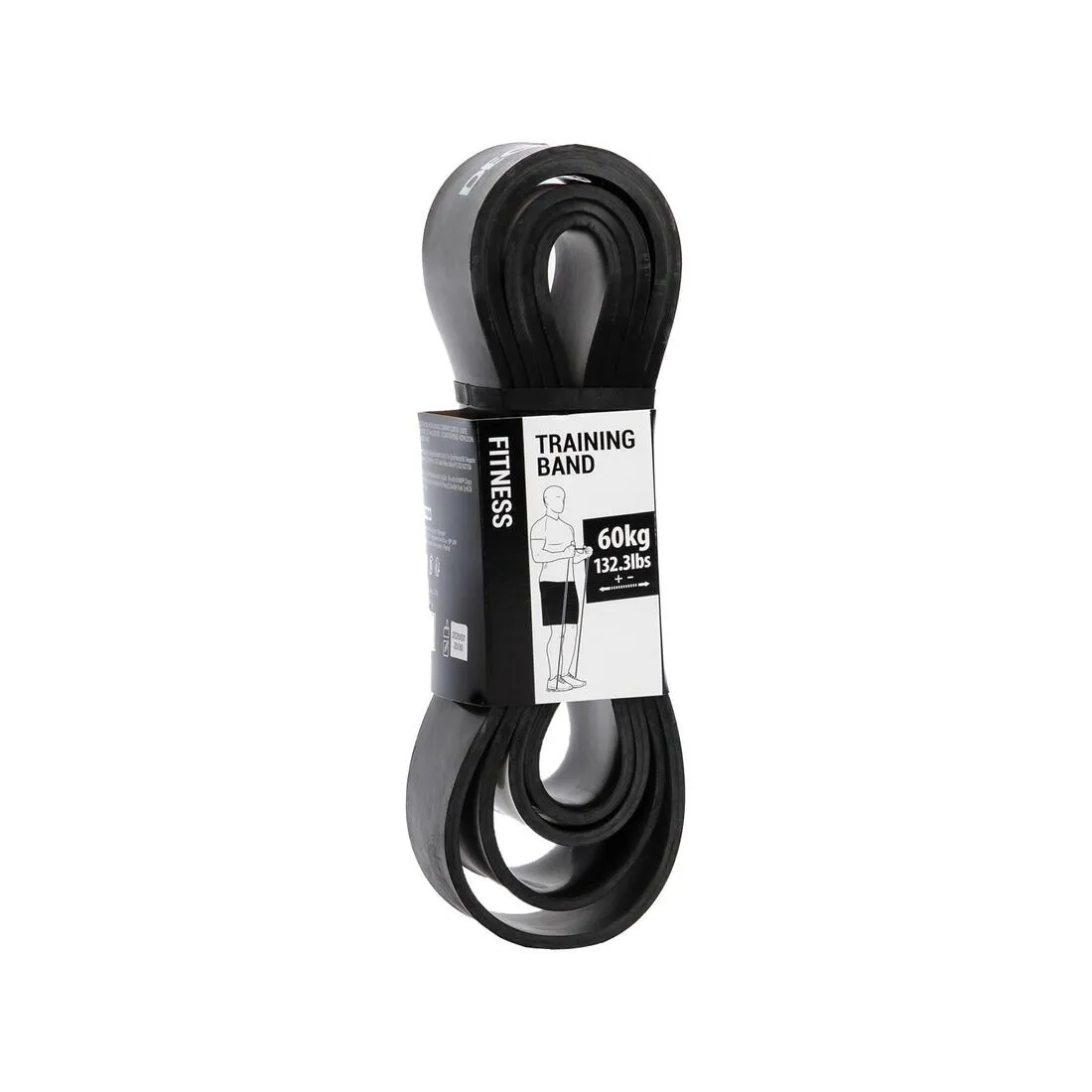 Weight Training Elastic Band 60 kg - Black