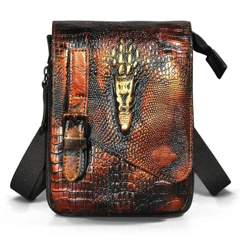 West Louis™ Vintage Style Cowhide Leather Satchel Bag