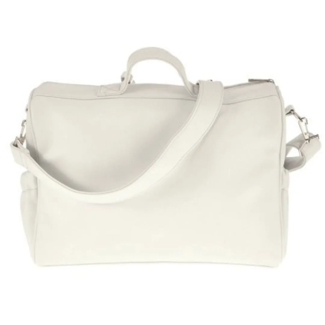 White Quilted Baby Bag & Changing Mat
