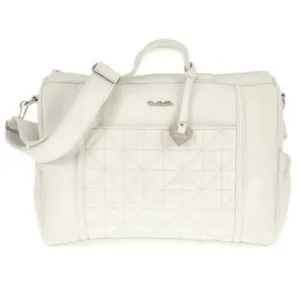 White Quilted Baby Bag & Changing Mat