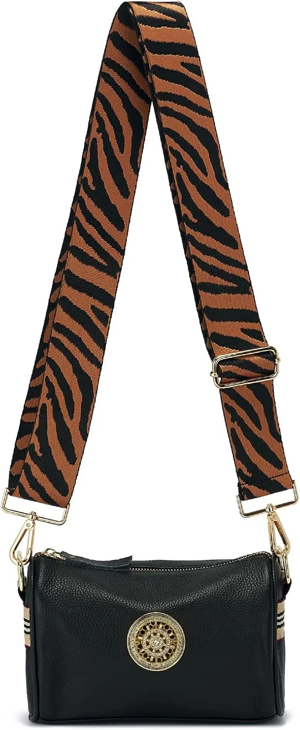 Wide Purse Straps Replacement Adjustable Crossbody Gold Hardware Canvas Shoulder Strap For Women