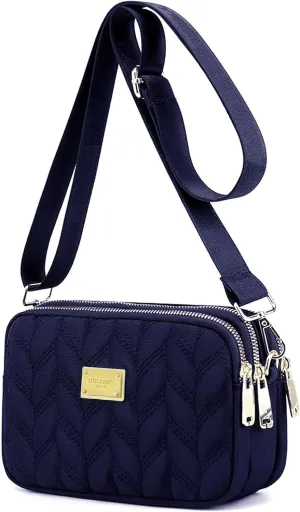 WITERY Small Crossboby Purse for Women - Waterproof Nylon Crossbody Phone Purse Shoulder Bag with Adjustable Strap