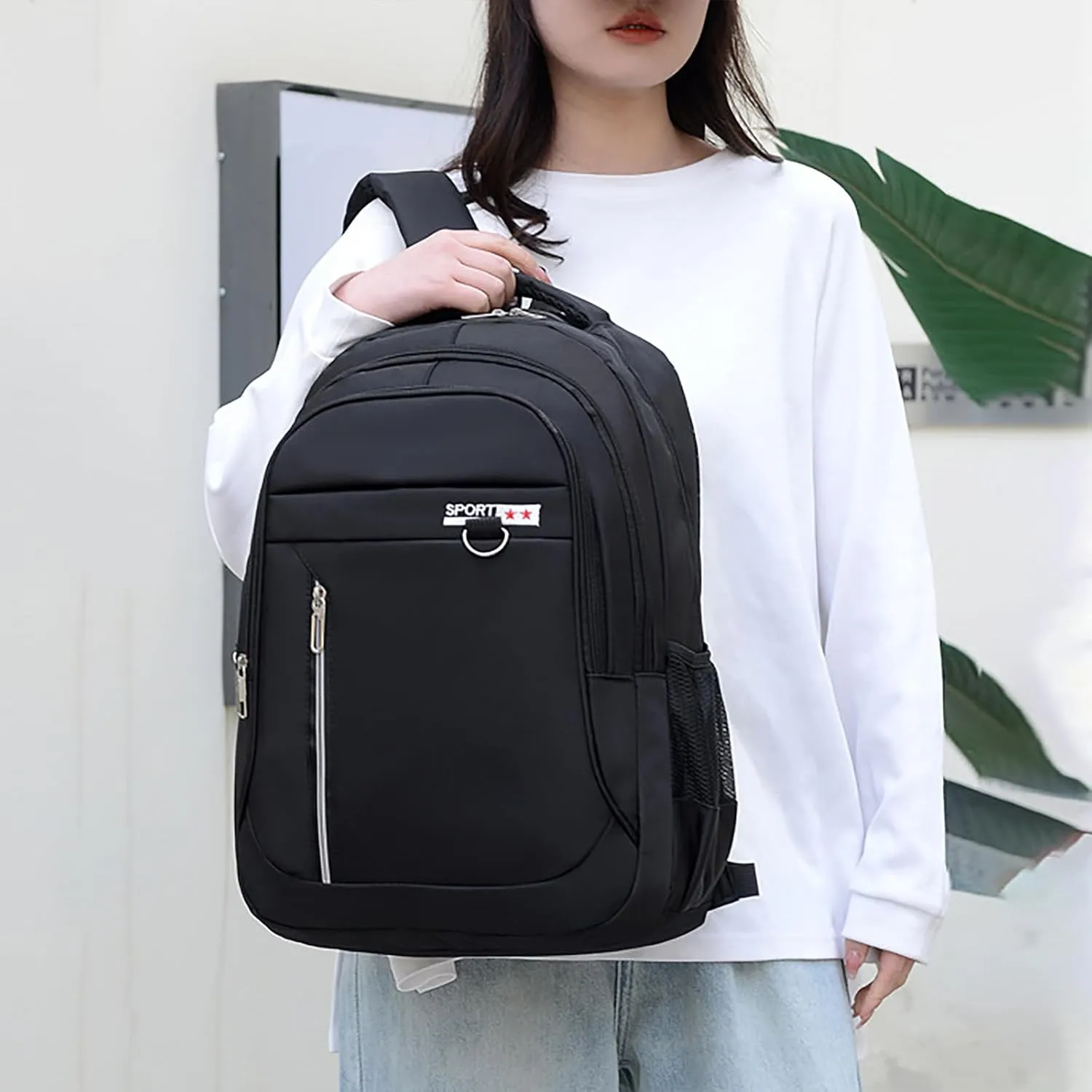 Women's Backpack Purse Leather Purse Waterproof Stylish Daypack Purses Shoulder Bags Womens Purses and Handbags(White)
