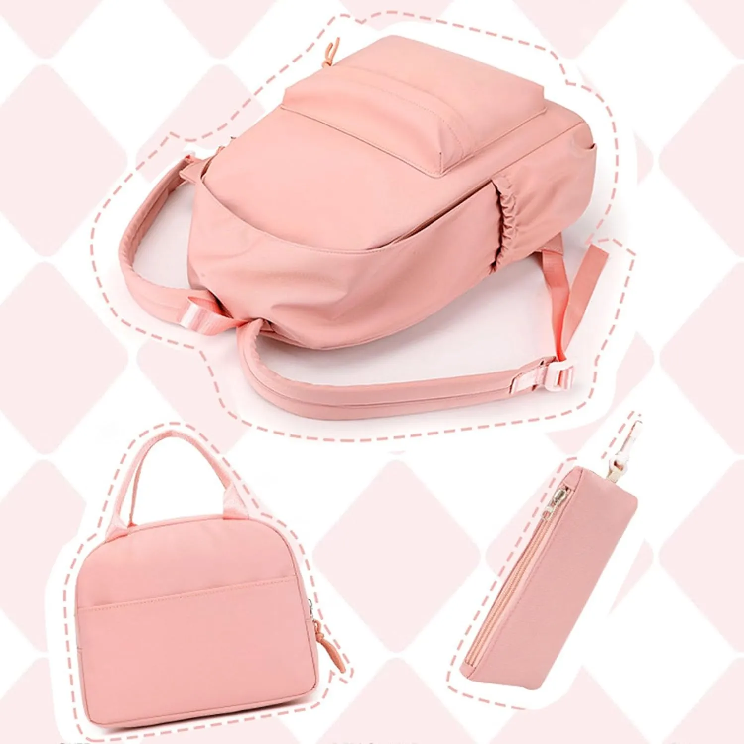 Women's Casual Fashion Backpack Soft Rucksack Ladies Shoulder Bags Medium Mini Vegan Leather Backpack for Woman(One Size)