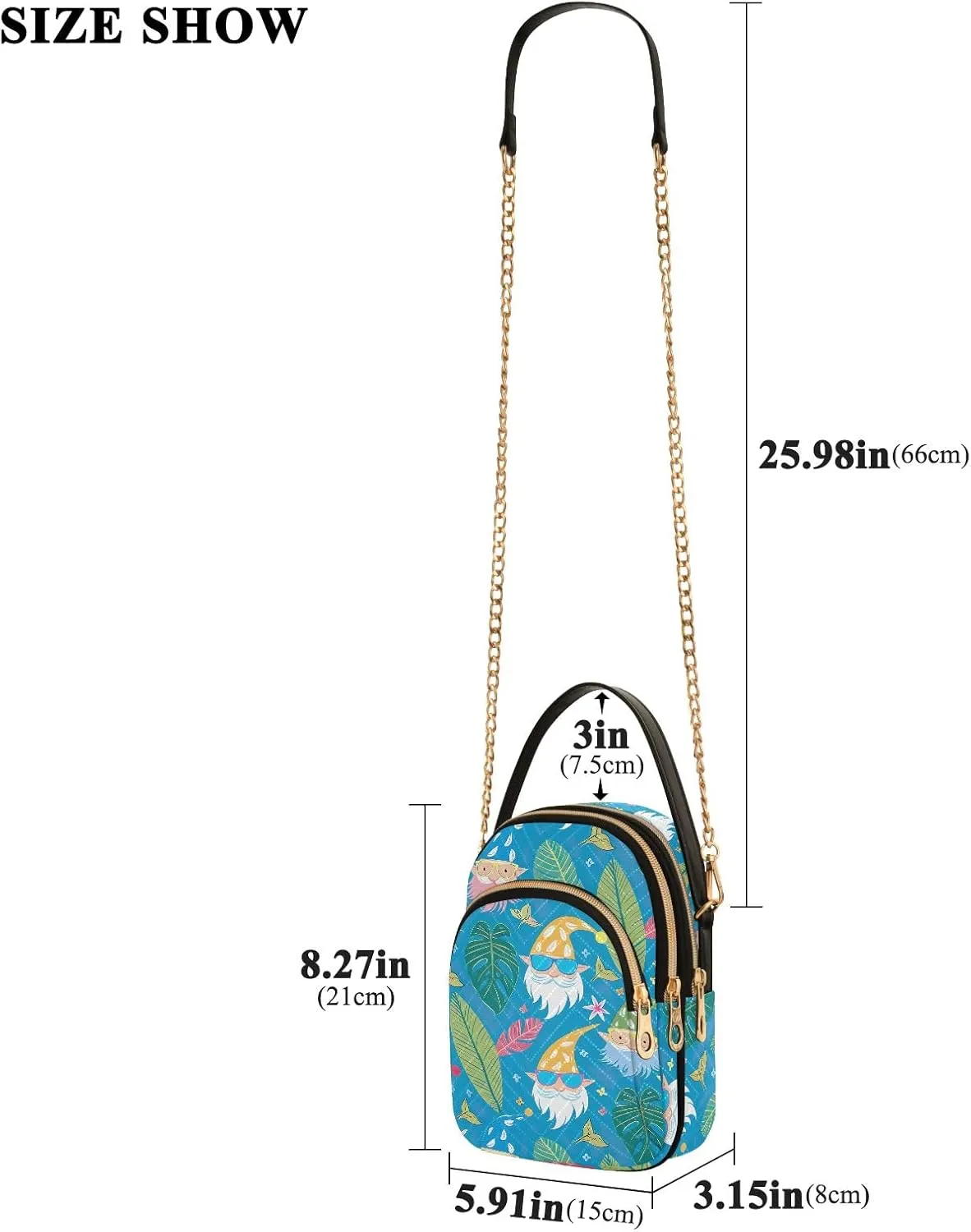 Women's Crossbody Bags Quilted Purse with Chain Phone Purse Handbag