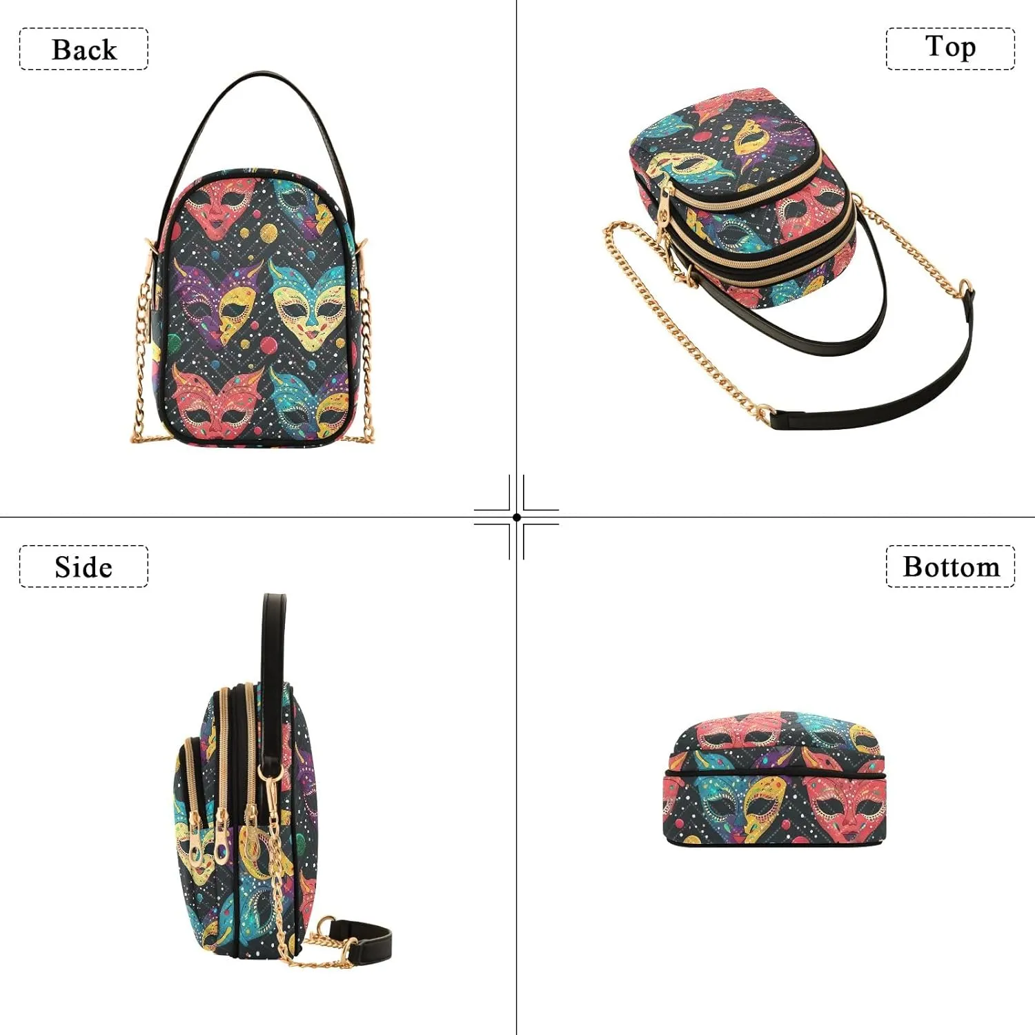 Women's Crossbody Bags Quilted Purse with Chain Phone Purse Handbag
