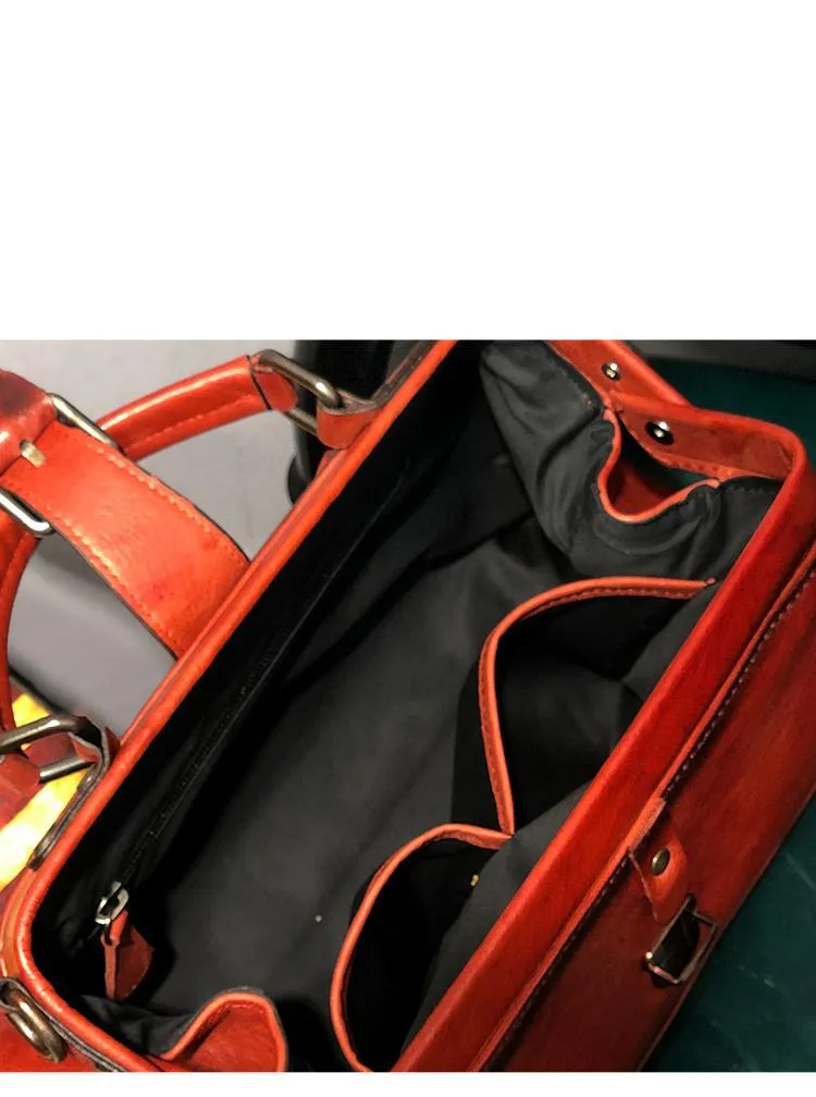 Women's Doctors Bag Purse Dr Bag Purse Doctor Style Handbag