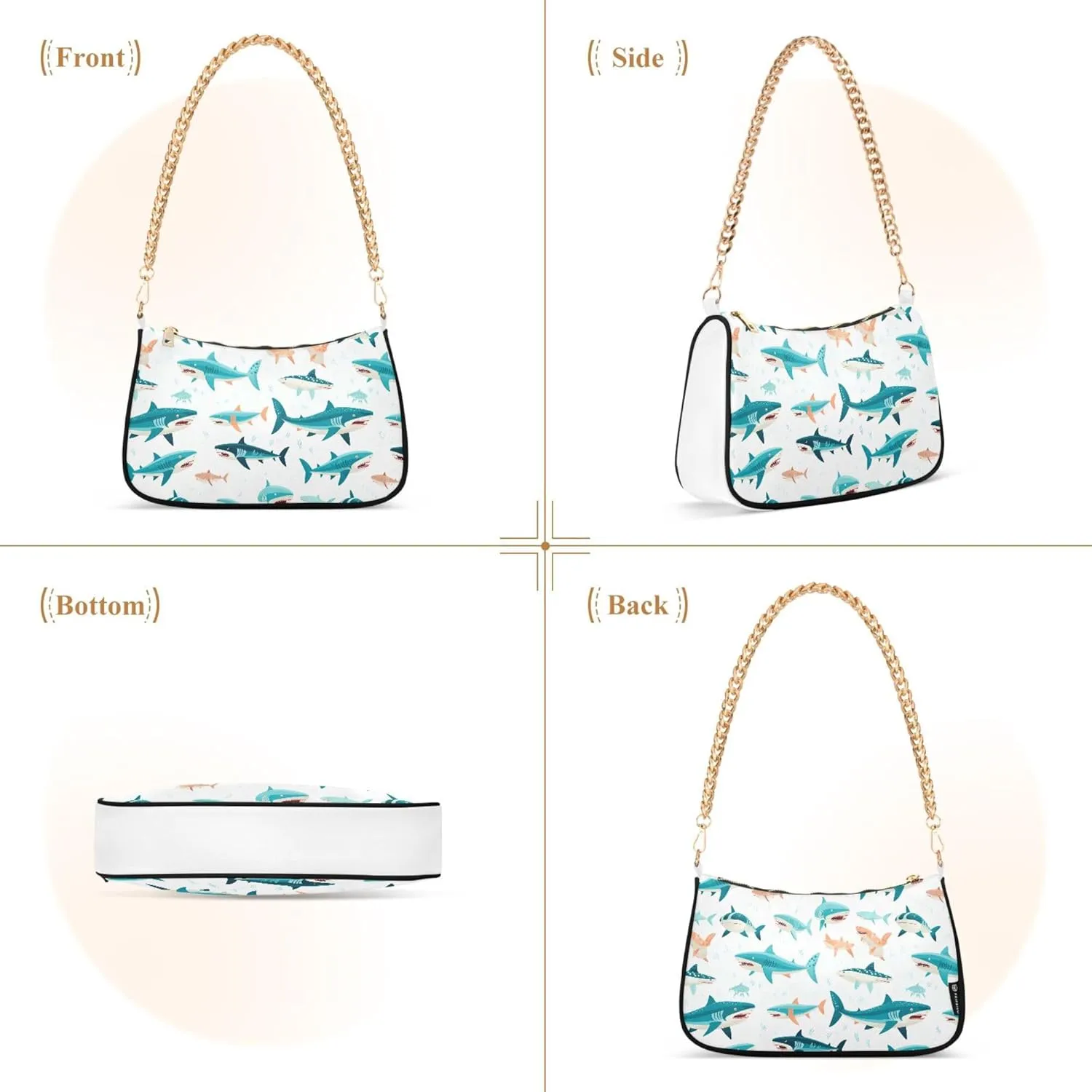 Women's Handbags Tote Crossbody Bag Stylish Purse Ladies Shoulder Bag Handbag 3d Neon Love Heart Crescent Bag
