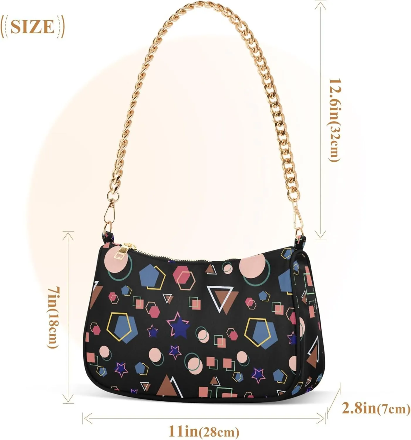 Women's Handbags Tote Crossbody Bag Stylish Purse Ladies Shoulder Bag Handbag Monochrome Checkerboard Crescent Bag
