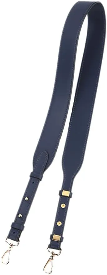 Women's PU Leather Shoulder Strap, Adjustable Wide Carry Strap, Universal Replacement with Metal Buckle for Shoulder, Crossbody Bag, Purse, Handbags, Shoulder Bag, DIY Accessories for Bag, Dark Blue