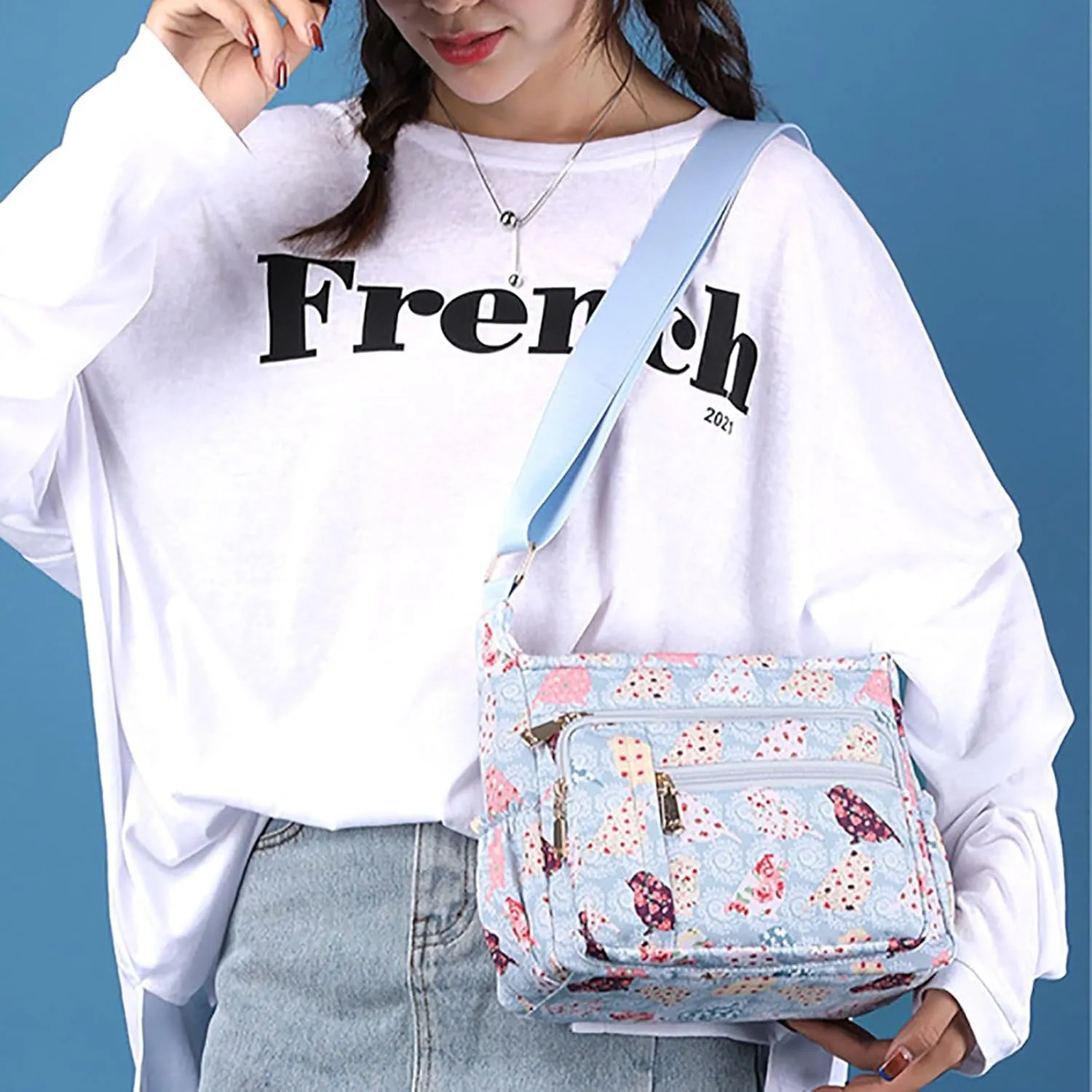 Women's Trendy Crossbody Bag Chest Bags Daypack Crossbody for Travel Sport Running Hiking Backpack Diaper Bag(B)
