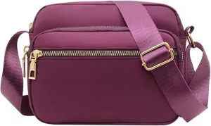 Women's Waterproof Leather Crossbody Purses Anti Theft Small Sling Bags for Women Waterproof Backpack