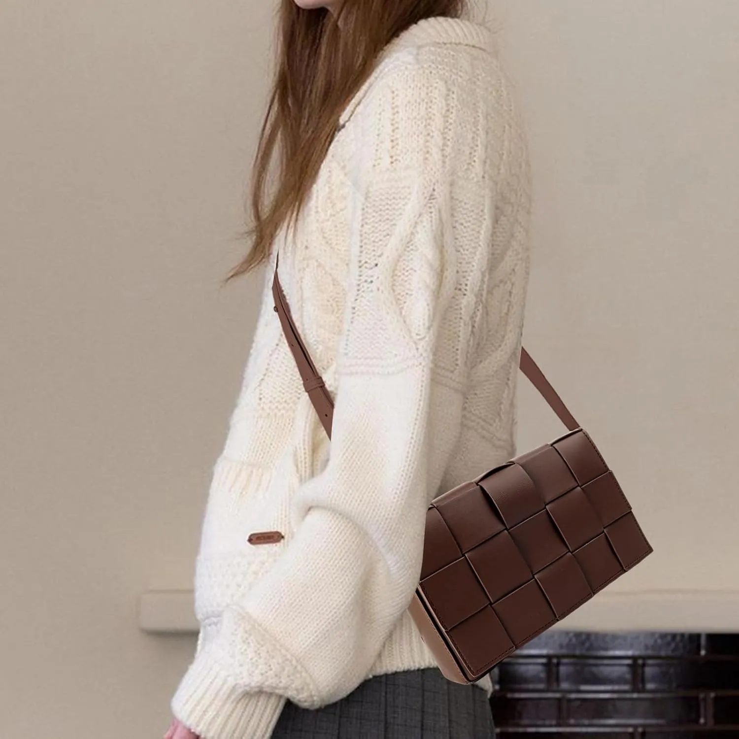 Woven Shoulder Bag for Women,Woven Purses for Women,Woven Crossbody Bags for Women,Shoulder Bag for Women
