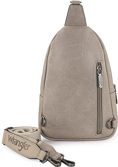 Wrangler Sling Bag/Crossbody/Chest Bag Dual Zippered Compartment