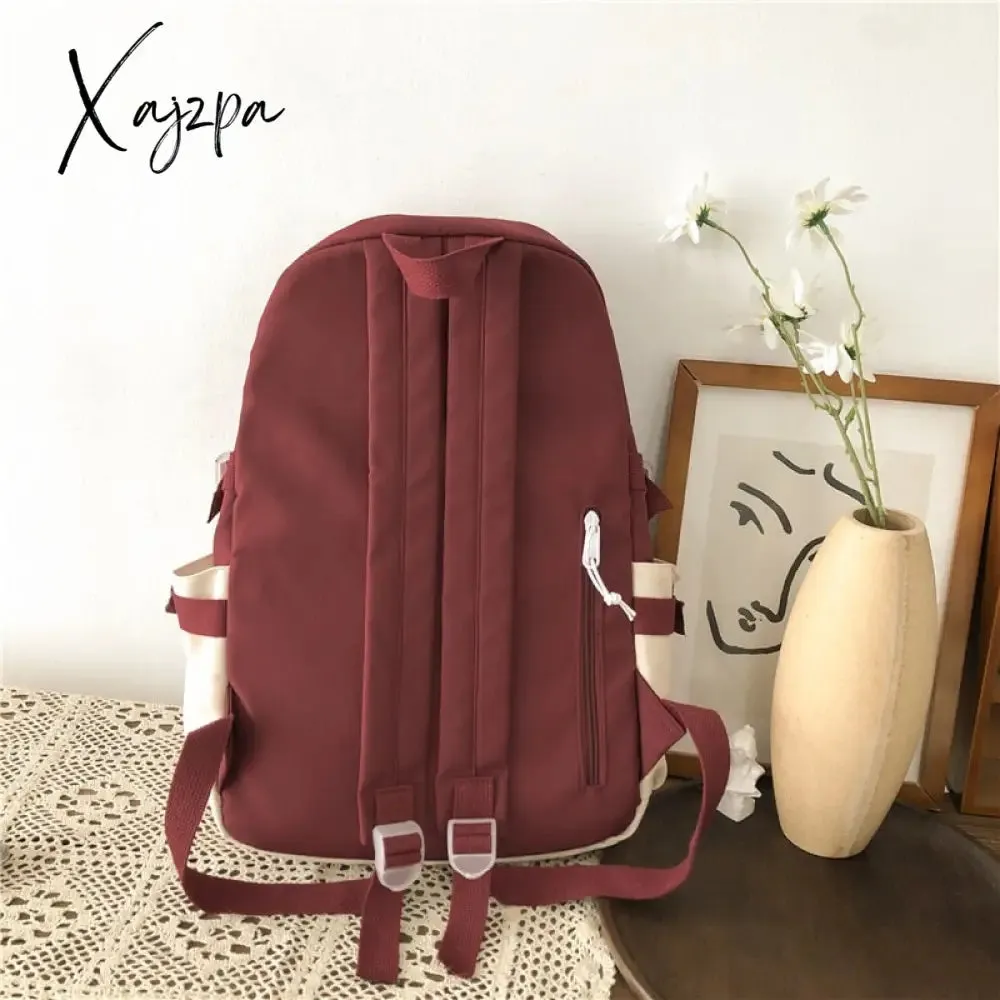Xajzpa - Fashion Waterproof Women Backpack Teenager Girl Kawaii BookBag Laptop Rucksack Cute Student School Bag Mochila Female