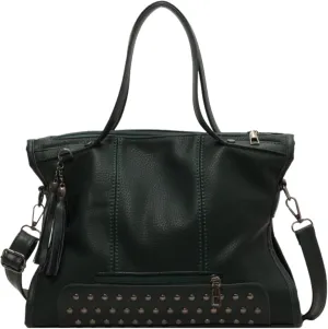 Y2k Satchel Women Studded Purse Vintage Leather Tote Bags Large Crossbody Bag