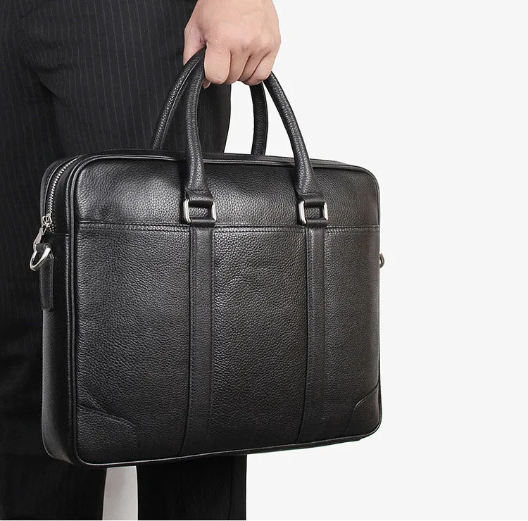 YAAGLE Brief Genuine Leather Messenger Handbag Briefcase for Men YG7400