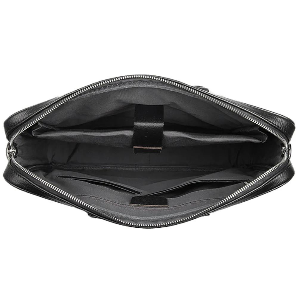 YAAGLE Brief Genuine Leather Messenger Handbag Briefcase for Men YG7400
