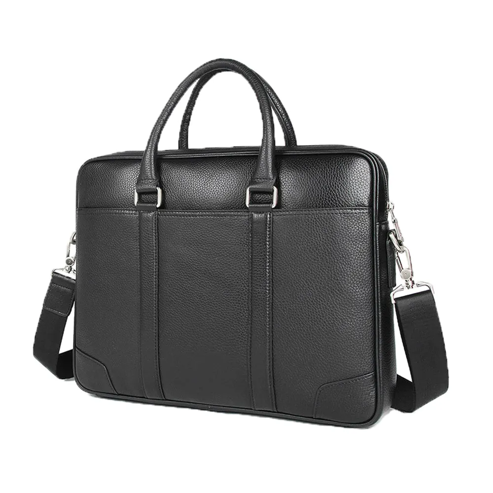YAAGLE Brief Genuine Leather Messenger Handbag Briefcase for Men YG7400