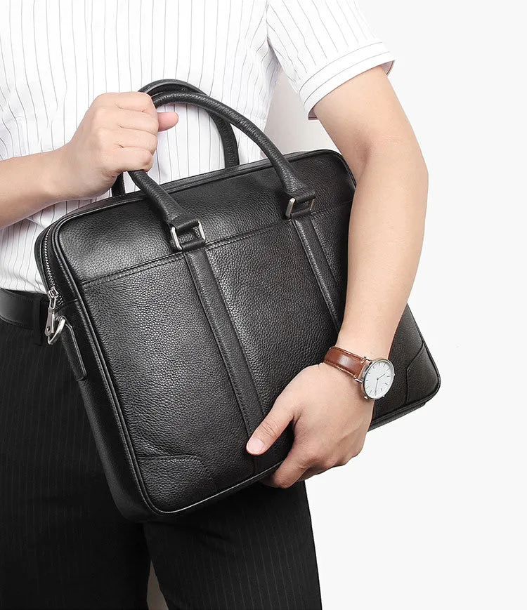 YAAGLE Brief Genuine Leather Messenger Handbag Briefcase for Men YG7400