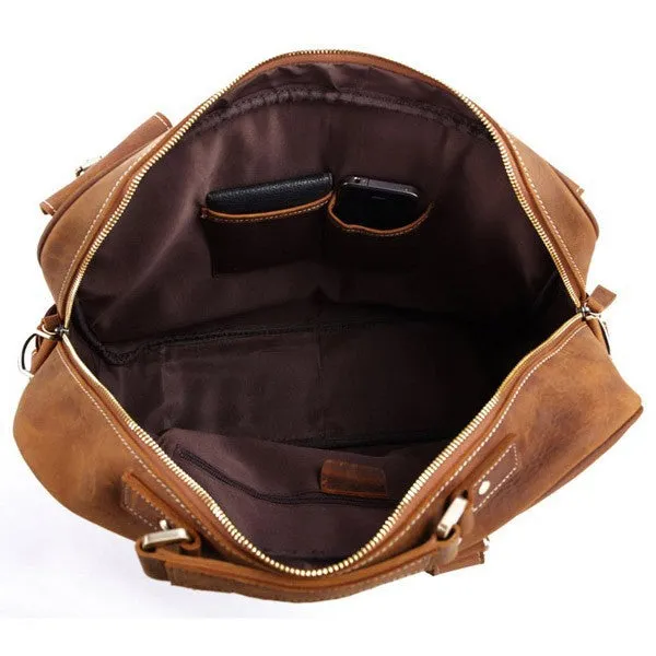 YAAGLE Multi-pockets Real Leather Hand Briefcase for Men YG7028