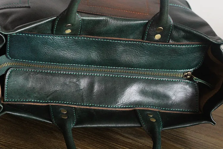 YAAGLE Women Personalized Real Leather Patchwork Handbag YGPD2107