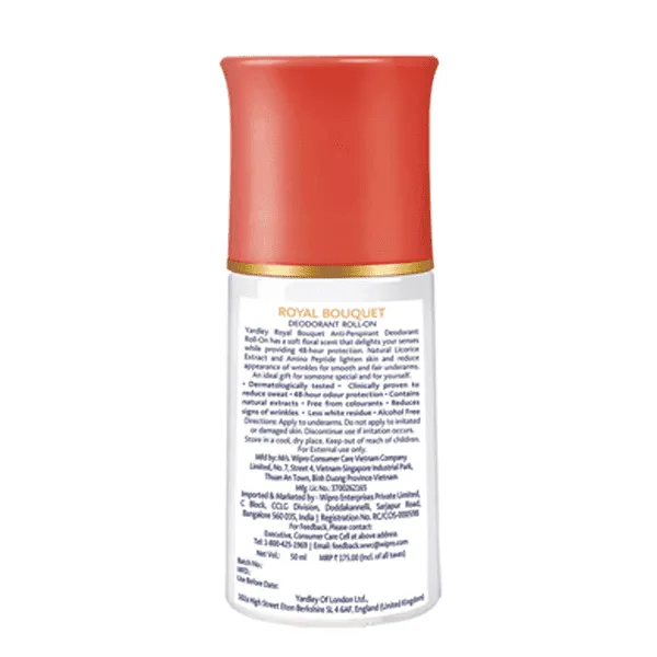 YARDLEY LONDON ROYAL BOUQUET ROLL ON 50ML