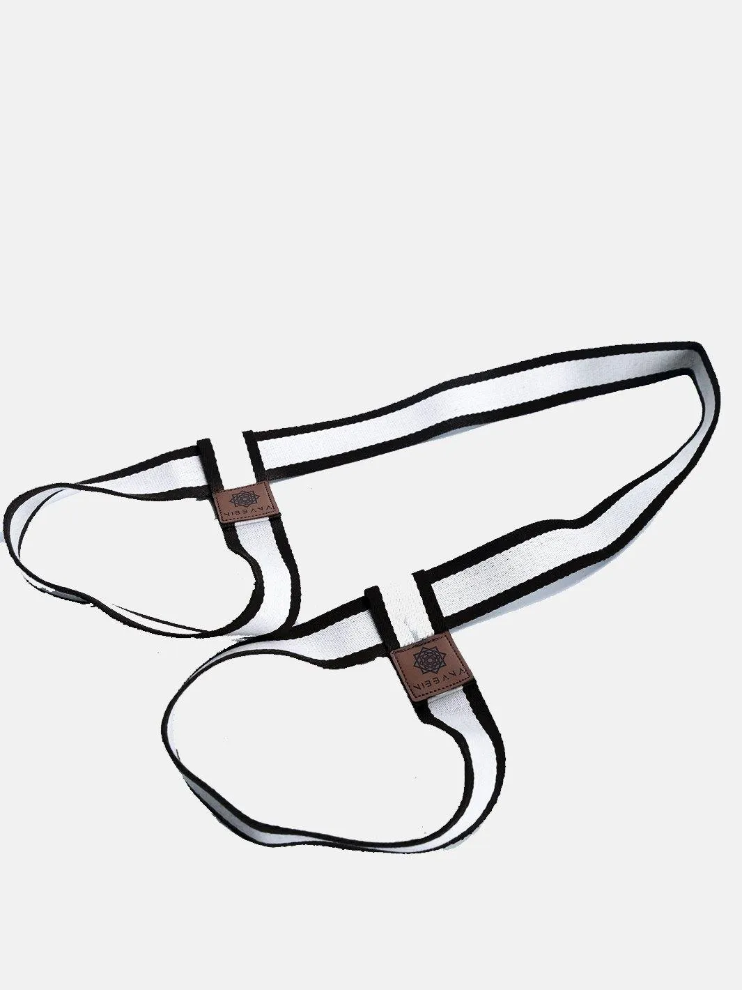Yoga Mat Carry Strap Black White