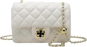 YXBQueen Quilted Leather Handbag Designer Crossbody Bags Women Purses and Handbags