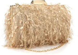 YYW Clutch Purse for Women Cute Handbags Top Handle Evening Bag Crossbody Bag Shoulder Bag for Wedding Party Prom Banquet