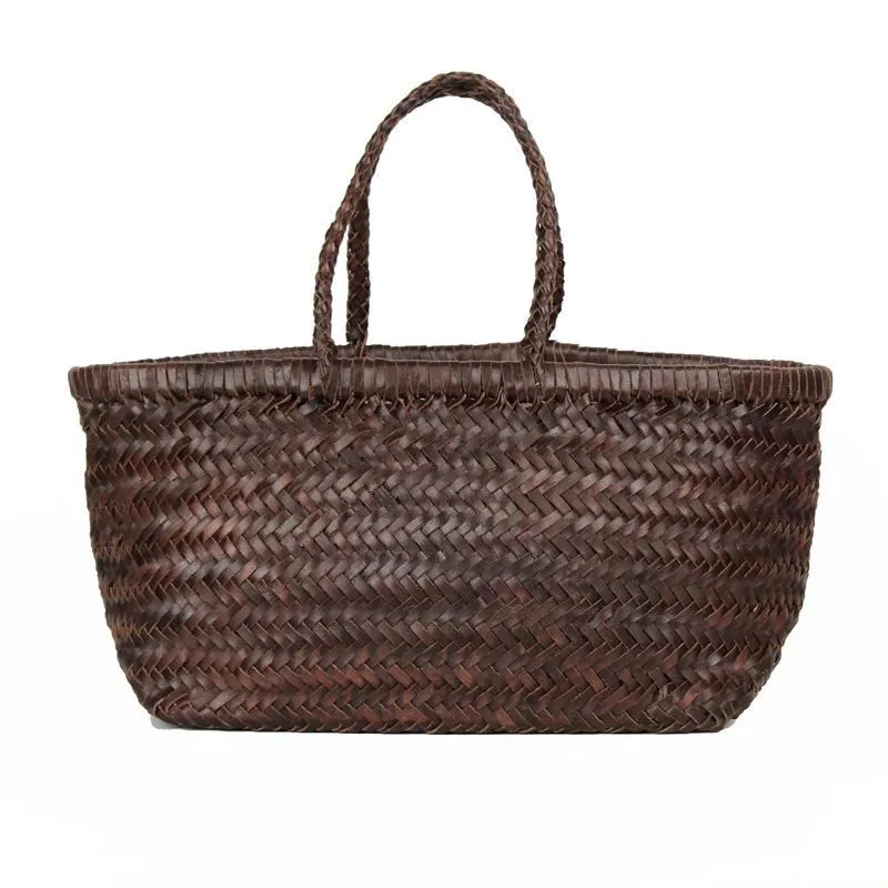 Zephyra | Handwoven Straw & Leather Tote Bag
