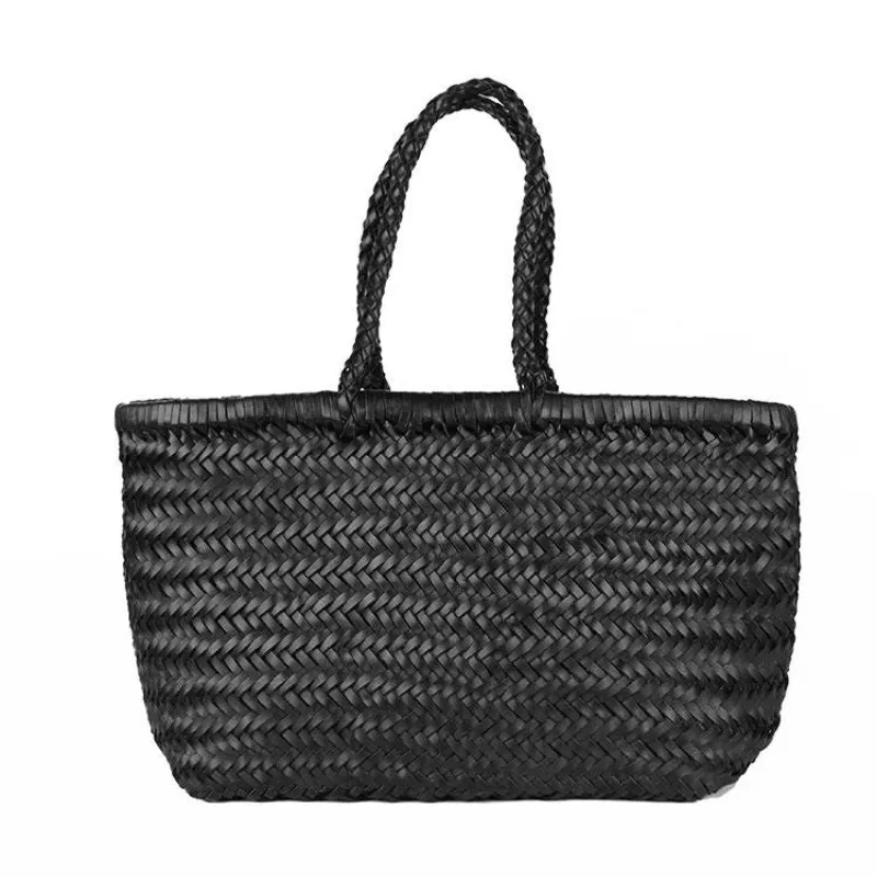 Zephyra | Handwoven Straw & Leather Tote Bag