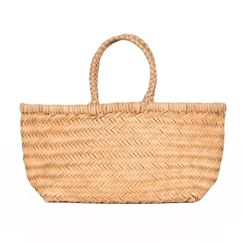 Zephyra | Handwoven Straw & Leather Tote Bag