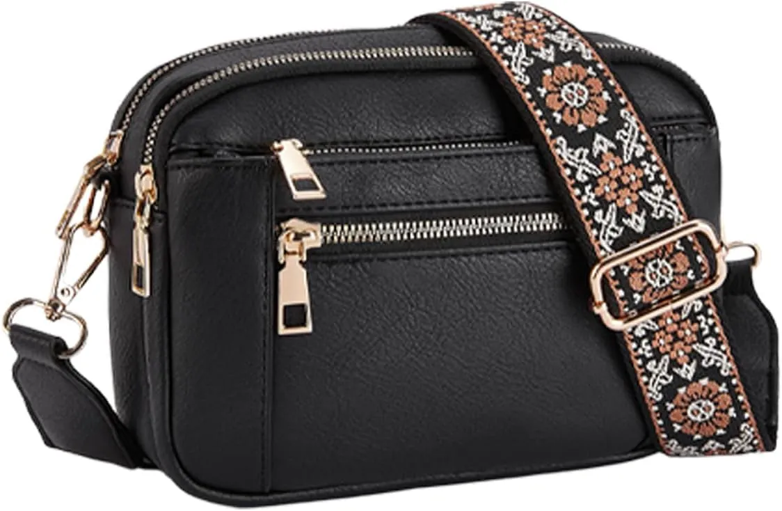 Zqkimzi Shoulder Bag for Women, Fashion Crossbody Bag, PU Leather Bag, Fashion Women Shoulder Bags, Multiple Pockets, Hobo Bags, Fashion Shoulder Bags for Women