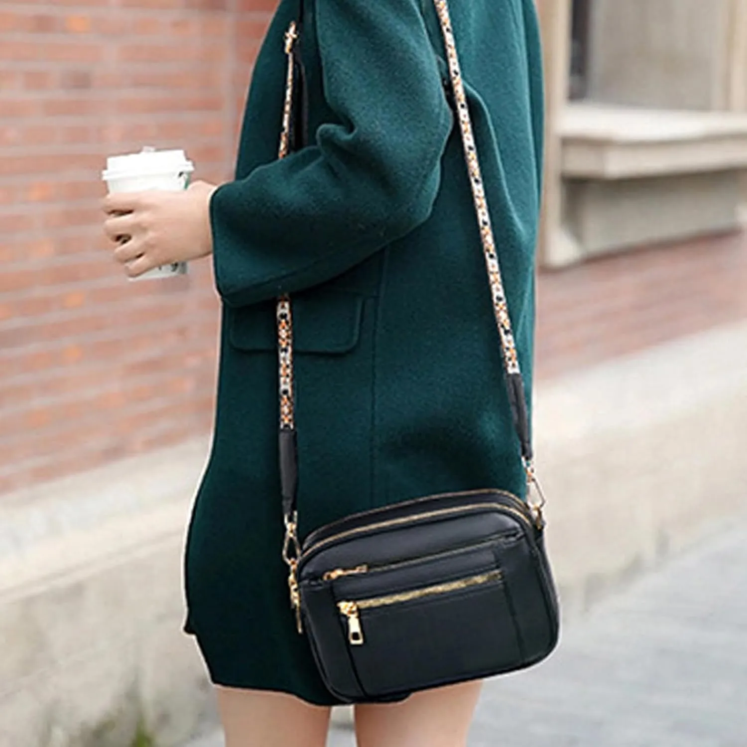 Zqkimzi Shoulder Bag for Women, Fashion Crossbody Bag, PU Leather Bag, Fashion Women Shoulder Bags, Multiple Pockets, Hobo Bags, Fashion Shoulder Bags for Women